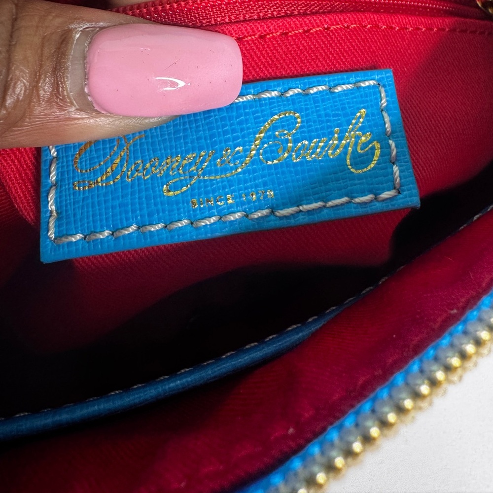 Dooney & Bourke White and Blue Crossbody Bag - Picture 10 of 12